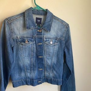 GAP Cropped Jean Jacket US Small